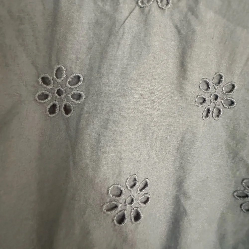 American Eagle Outfitters Navy Eyelet Blouse
